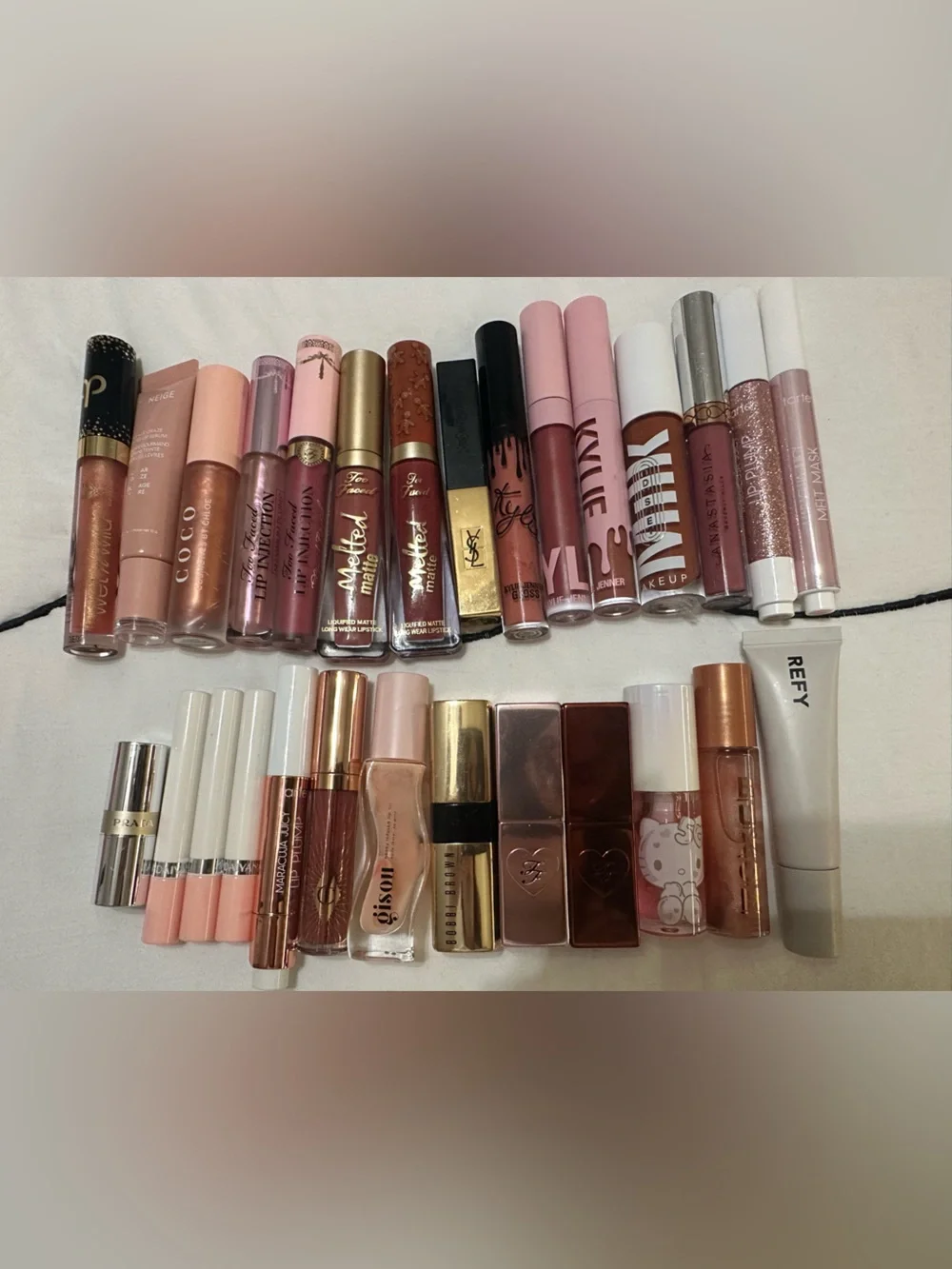 Sephora Assorted Pink, Nude & Brown Lipstick & Gloss Collection